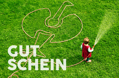 Gutscheinmotiv im Design Gutschein Rasen
