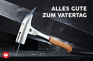 Gutscheinmotiv im Design Vatertag - Hammer