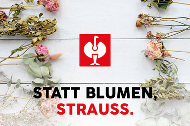 Gutscheinmotiv im Design Statt Blumen