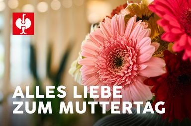 Gutscheinmotiv im Design Muttertag - Blume