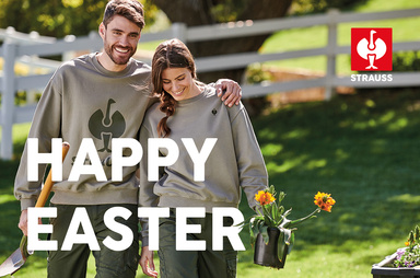 Gutscheinmotiv im Design Frohe Ostern Garten