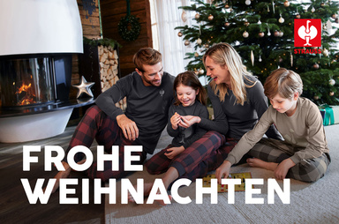 Gutscheinmotiv im Design Weihnachten 2023 Familie